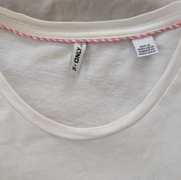 White Graphic T-Shirt with Curiosity Print - Picture 2 of 5